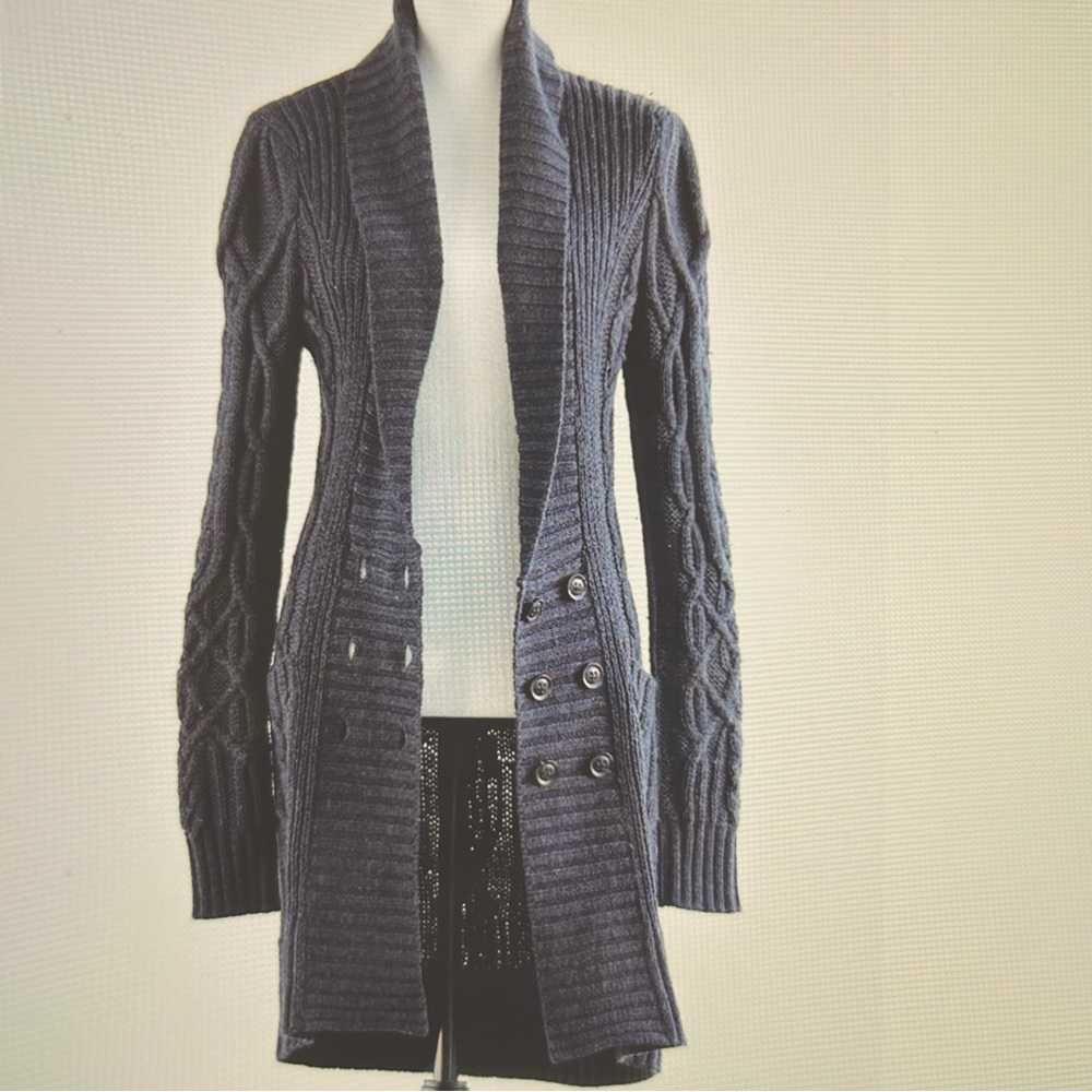 NWT 100% Wool Diane von Furstenberg Wool Cardigan Size Petite